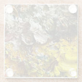 Artistisch palet #1 glazen onderzetter (Achterkant)