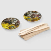 Artistisch palet #1 handwaaier (Niet-gemonteerd)