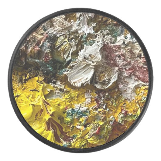 Artistisch palet #1 hockey puck (Voorkant)