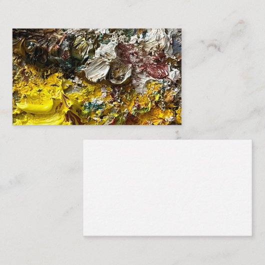 Artistisch palet #1 informatiekaartje (Voorkant / Achterkant)