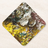 Artistisch palet #1 kartonnen onderzetters (Voorkant)