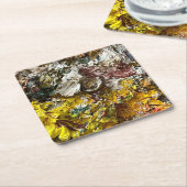 Artistisch palet #1 kartonnen onderzetters (Schuin)