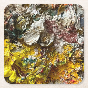 Artistisch palet #1 kartonnen onderzetters