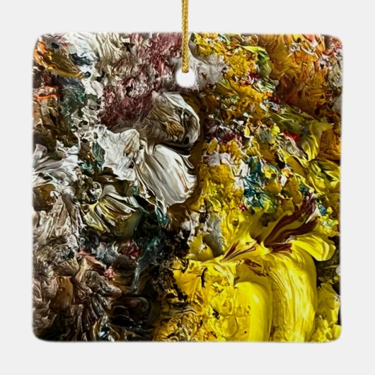 Artistisch palet #1 keramisch ornament (Achterkant)