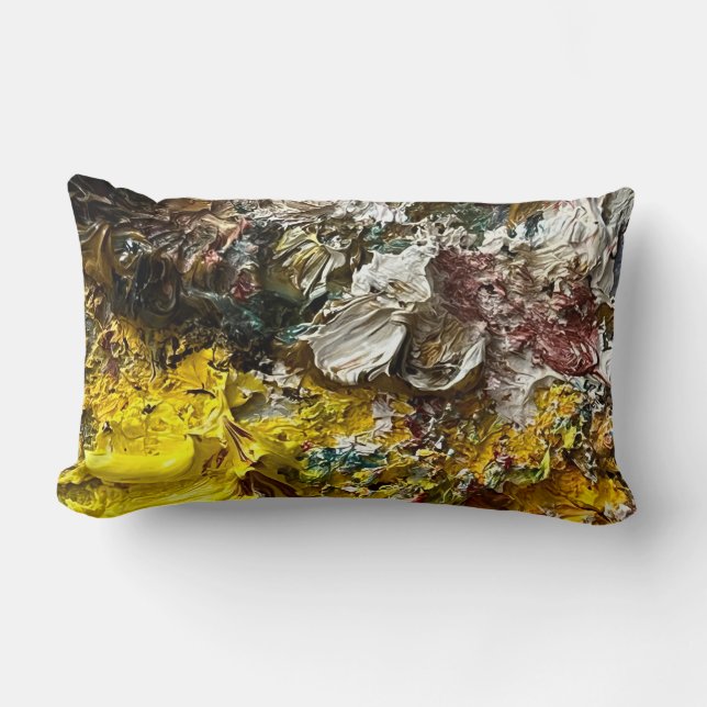 Artistisch palet #1 kussen (Voorkant)