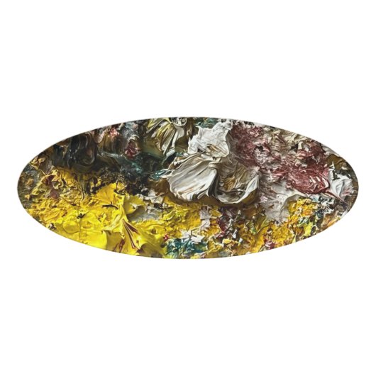 Artistisch palet #1 naambadge (Voorkant)