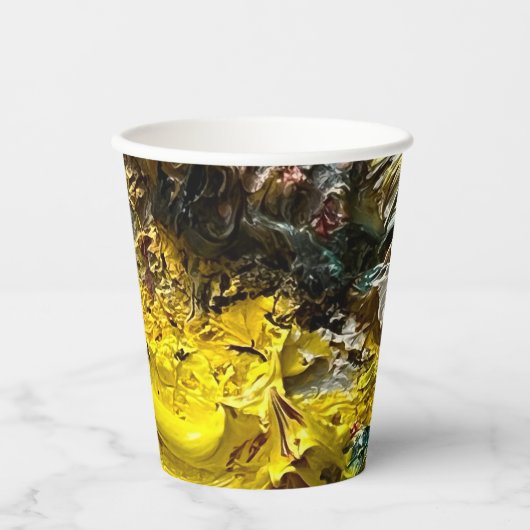 Artistisch palet #1 papieren bekers (Voorkant)
