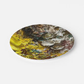 Artistisch palet #1 papieren bordje (Gekanteld)