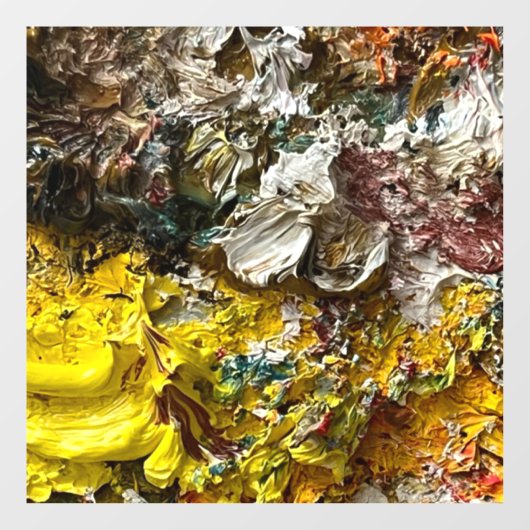 Artistisch palet #1 raamsticker (Vel)