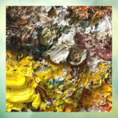 Artistisch palet #1 raamsticker (Vel 3)