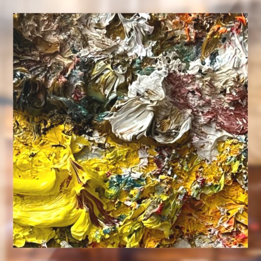 Artistisch palet #1 raamsticker (Vel 2)