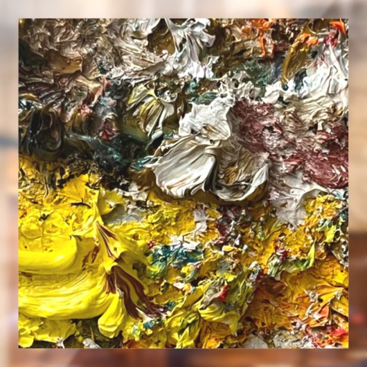 Artistisch palet #1 raamsticker (Vel 2)