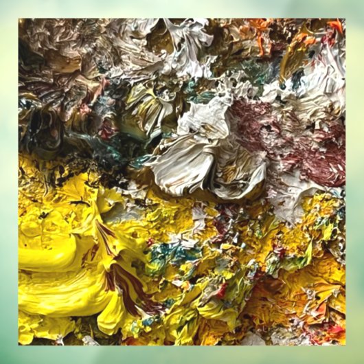 Artistisch palet #1 raamsticker (Vel 3)