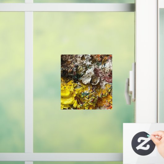 Artistisch palet #1 raamsticker (Huis)