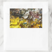 Artistisch palet #1 rechthoekige sticker (Tas)