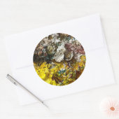 Artistisch palet #1 ronde sticker (Envelop)