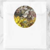 Artistisch palet #1 ronde sticker (Tas)