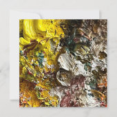 Artistisch palet #1 save the date (Voorkant)