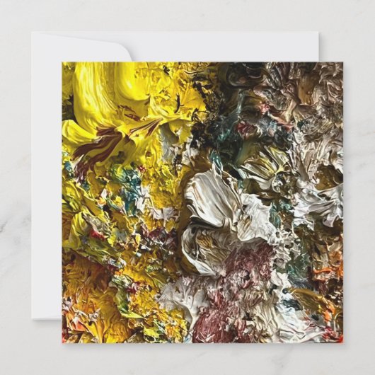 Artistisch palet #1 save the date (Voorkant)