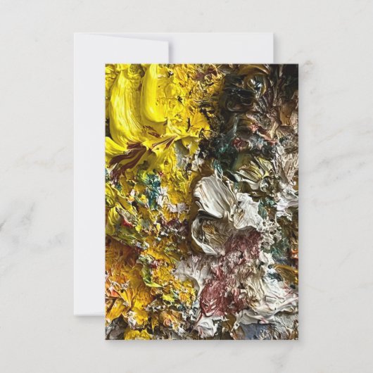 Artistisch palet #1 save the date (Voorkant)