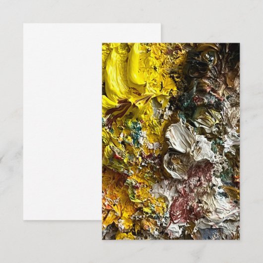 Artistisch palet #1 save the date (Voorkant / Achterkant)