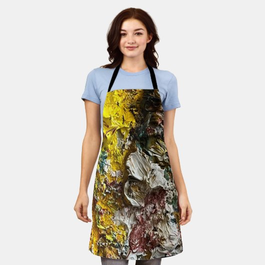 Artistisch palet #1 schort (Gedragen)