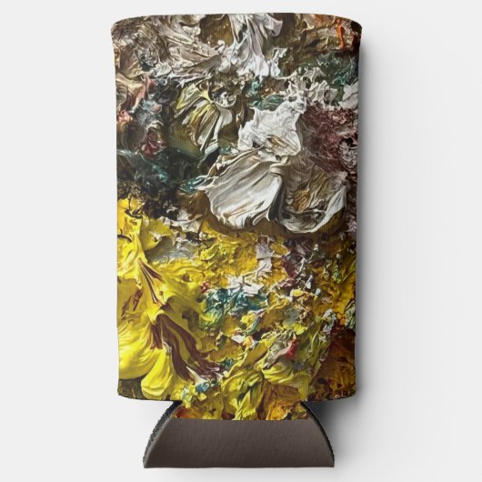 Artistisch palet #1 seltzer blikjeskoeler (Voorkant)