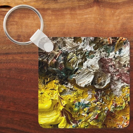 Artistisch palet #1 sleutelhanger (Voorkant)