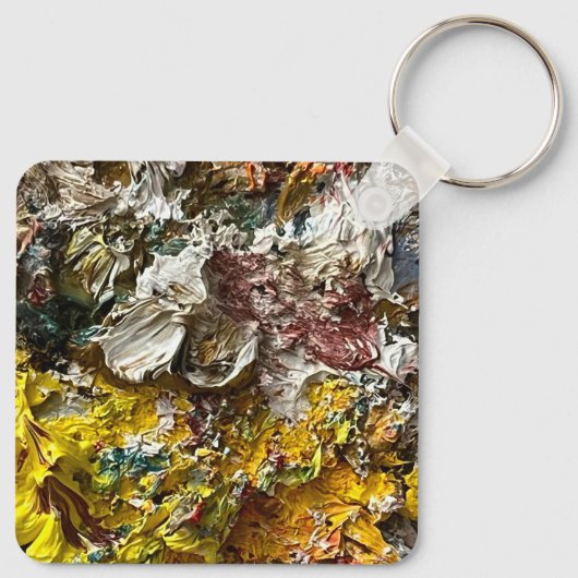 Artistisch palet #1 sleutelhanger (Achterkant)