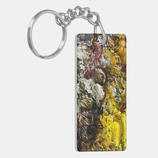 Artistisch palet #1 sleutelhanger (Voorkant Links)