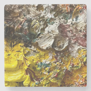 Artistisch palet #1 stenen onderzetter