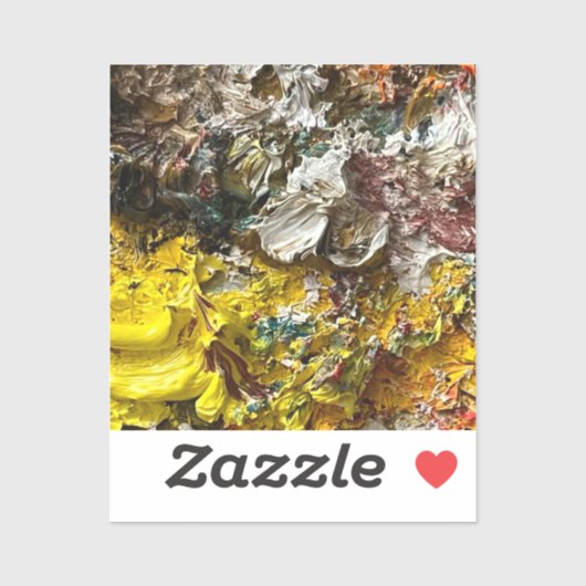 Artistisch palet #1 sticker (Vel)
