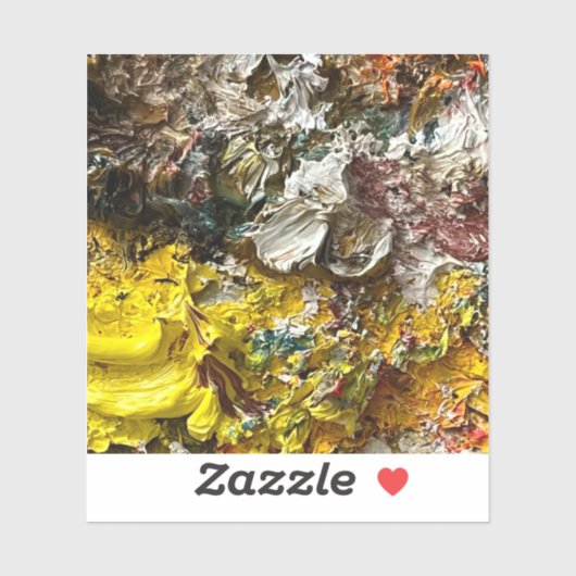 Artistisch palet #1 sticker (Vel)