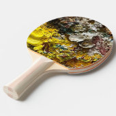 Artistisch palet #1 tafeltennisbatje (Voorkant Gekanteld)
