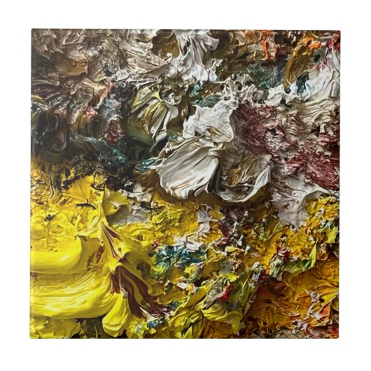 Artistisch palet #1 tegeltje (Voorkant)