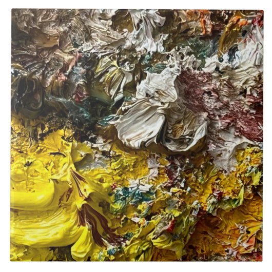 Artistisch palet #1 tegeltje (Voorkant)