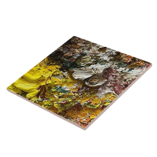 Artistisch palet #1 tegeltje (Zijkant)