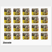 Artistisch palet #1 vierkante sticker (Vel)