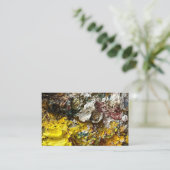 Artistisch palet #1 visitekaartje (Staand voorkant)