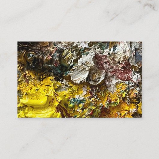 Artistisch palet #1 visitekaartje (Voorkant)