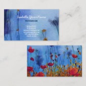 Artistisch papaverveld visitekaartje (Voorkant / Achterkant)