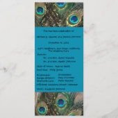 Artistisch Peacock Weddenschap Programma Programmakaart (Voorkant)