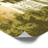 Artistisch  Poster met witte fantasy Castle (Hoek)