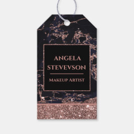 Artistisch Roos Gold Marble Gift Label Cadeaulabel