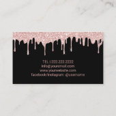 Artistisch Roos Gold-schijven - Lashes & Brows Sal Visitekaartje (Achterkant)