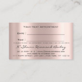 Artistisch Roos Vonk Wax Brows Eyes Afsprakenkaartje (Achterkant)