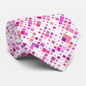 Artistisch roze blokkeert Mannen Stropdas (Opgerold)