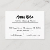 *~* Artistisch roze & Blue Bling Diamond Abstract Visitekaartje (Achterkant)