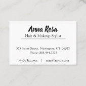 *~* Artistisch roze en blauw Bling Diamond Peony Visitekaartje (Achterkant)