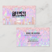 Artistisch roze glitterschijven maken + optisch visitekaartje (Voorkant / Achterkant)